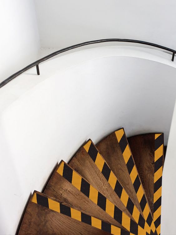 Anti Slip Tape Black/Yellow 2 inch x 66 ft, Non-Slip Strips Non Skid Safety Tape for Outdoor/Indoor Steps, Stairs, Traction Tread Staircases, Boats - Image 7