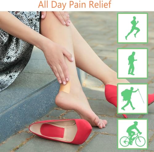 Image of Roll Blister Tape For Heel, Shoe Bite Protector, First Aid Waterproof Heel Grips Protector For Shoes, Foot Cushion Pads Prevention For Wear-Resistant Blister, Chafing, Friction, 2.5Cm X 5M