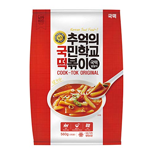 Cook-Tok Korean Spicy Tteokbokki Rice Cake (Original) 600g - Frozen