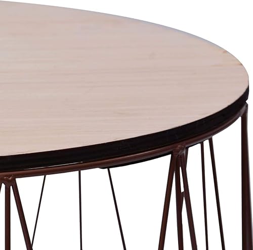 Miniatura 88 de 1 mesa auxiliar con marco de metal, mesa auxiliar blanca para sala de estar, hogar, oficina, 18.5 x 22.4 pulgadas Blanco,Negro