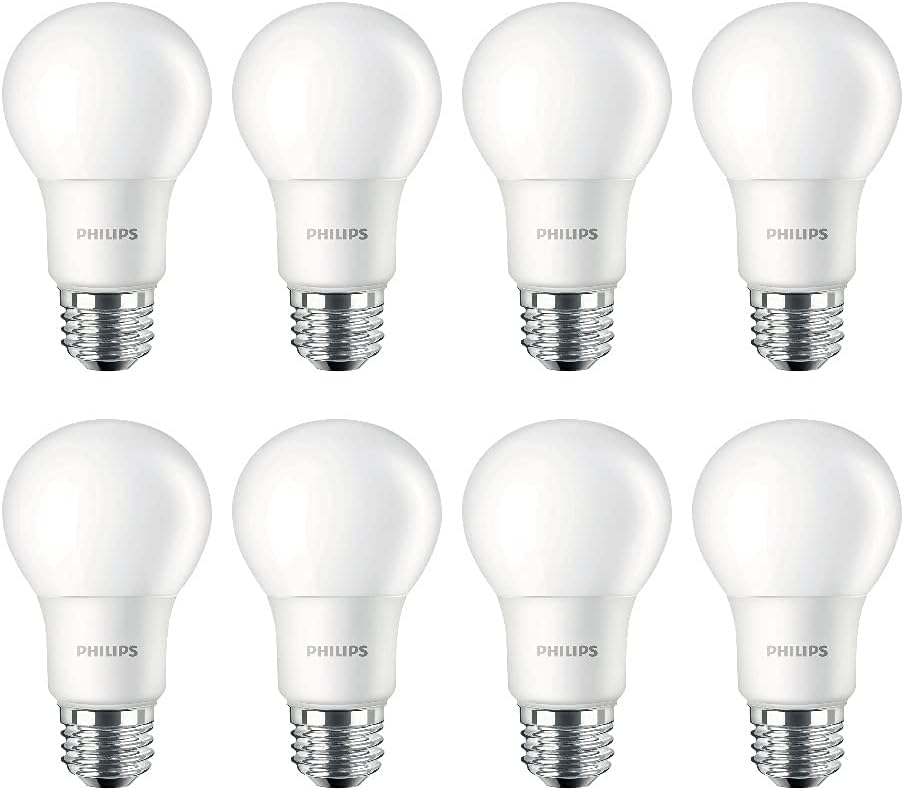 LED Basic Frosted Non-Dimmable A19 Light Bulb - EyeComfort Technology - 1500 Lumen- Soft White (2700K)- 14W=100W - E26 Base - Old Version - Indoor - 8-Pack