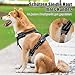 PoyPet No Pull Hundegeschirr, reflektierendes Westengeschirr mit 2 Leinenbefestigungen und einfachem Steuergriff für kleine mittelgroße Hunde (Grau, S (1er Pack))