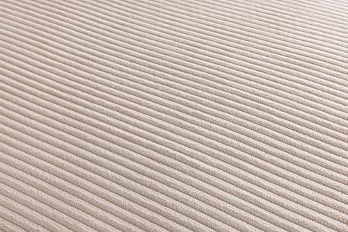 Riess Ambiente Design Ecksofa Atmosphere XL 245cm - Beige - Cord Federkern 3-Sitzer inkl. Kissen Eckcouch Couch Sofa – Bild 7