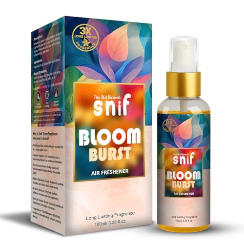 Image of Snif Bloom Burst Air Freshener Spray - 100ml | Floral Scent, Long-Lasting Home & Car Air Freshener | Natural Essential Oils