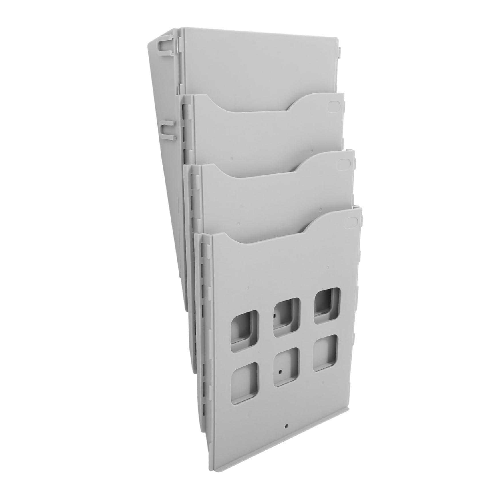DOITOOL Porte-fichiers Mural Multi-grilles, Organisateur de Documents en Plastique, Grosse Capacité, Structure Robuste, pour Bureau et École