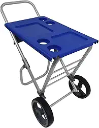 Carrinho De Praia Zaka Smart Car Com Avanço Para Caixa Térmica Azul