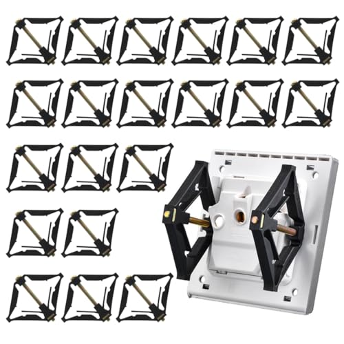 LQIOACU 20 Pièces Tiges De Support De Cassette De Type 86 Accessoires D'Électricien Support De Boîte De Prise Murale Outil De Réparation