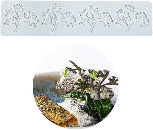 Moldes de silicona 3D de hojas huecas para chocolate, molde de panal de abeja, caramelo, patrón de flores, molde para fondant, decoración de tartas