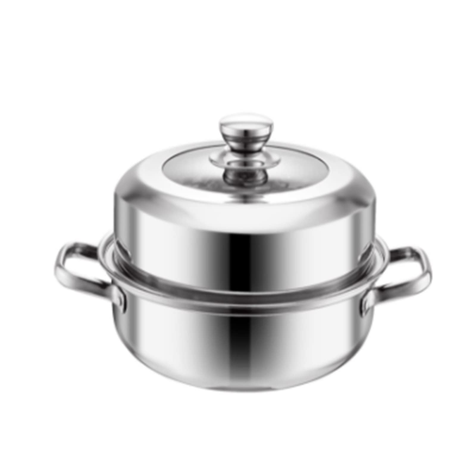 Vaporera de Acero Inoxidable Vaporera Espesada Sopa De Una Sola Capa Olla Caliente para Uso en la Cocina