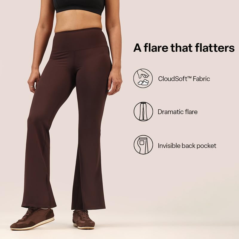 Image of BlissClub Ultimate Flare Pants Lite Regular for Women Upto 5'4 ft