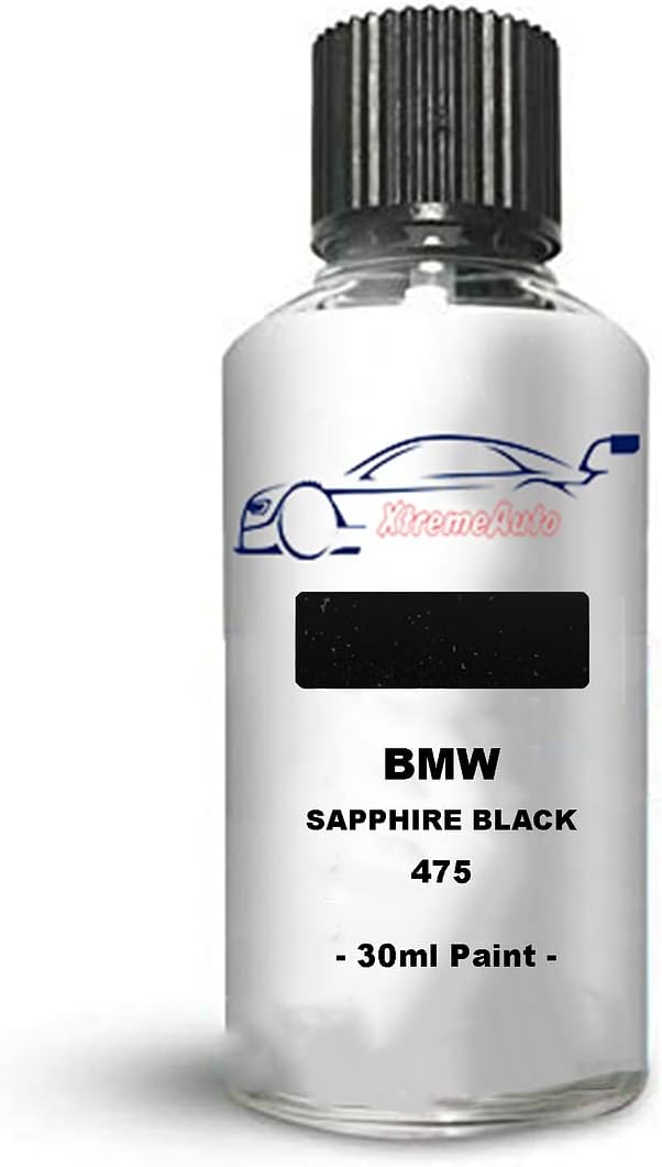 Xtremeauto Touch Up Paint For BMW IX Black Sapphire 475 Direct Appliance Chip Scuff Mark Brush In Lid