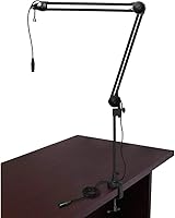 Vista 7 de Electro-Voice Paquete de micrófono vocal e instrumento dinámico variable D RE320 con soporte de choque de micrófono SSM-BC10 (negro mate) y brazo