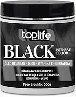 Máscara Matizadora Preta Black Toplife Profissional 500g