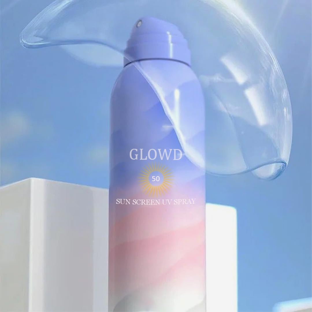 Face Sunscreen Spray SPF 50,Body Sunblock Spray,Spectrum UVA,UVB Protection,Prevent Skin Sunburn Water Resistant Oil Free Rich Watery,Dry/Wet Skin,Hydrating Breathable Whitening,150ml