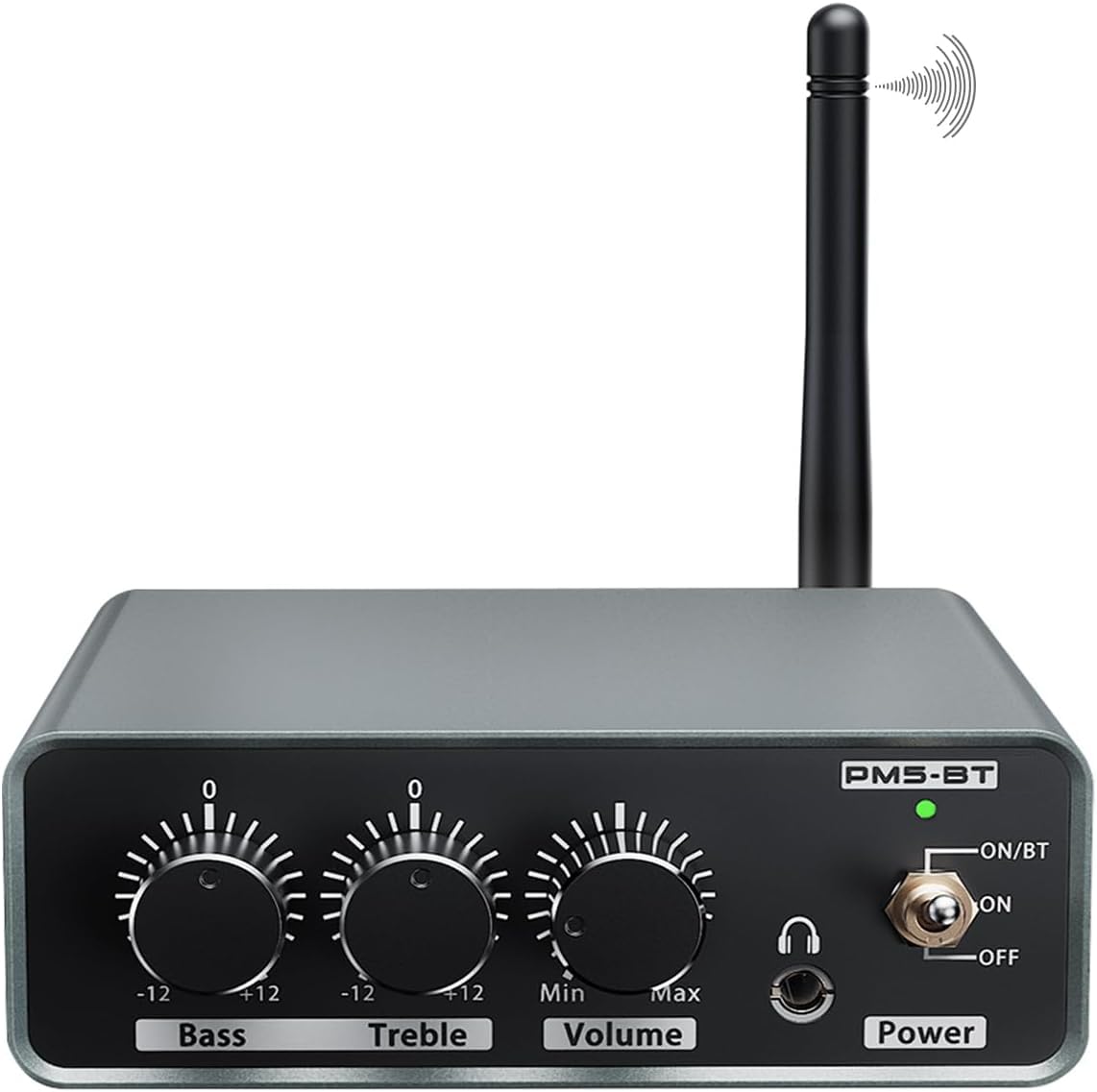 Bluetooth Preamplificador de Fono, Preamplificador de Tocadiscos con Entrada RCA, Salida Bluetooth, para Vinilo con Interruptor de Salida de Nivel de Línea y Fono, Ganancia 36 db/4 db