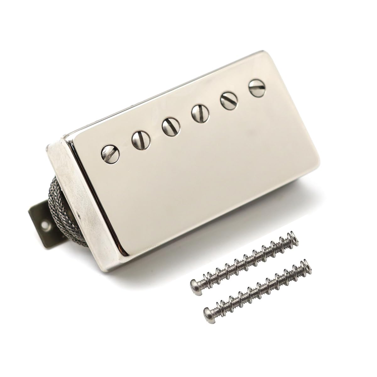 Alnico Lot de 5 micros humbucker pour guitare style PAF Chromé Compatible avec guitare de style LP