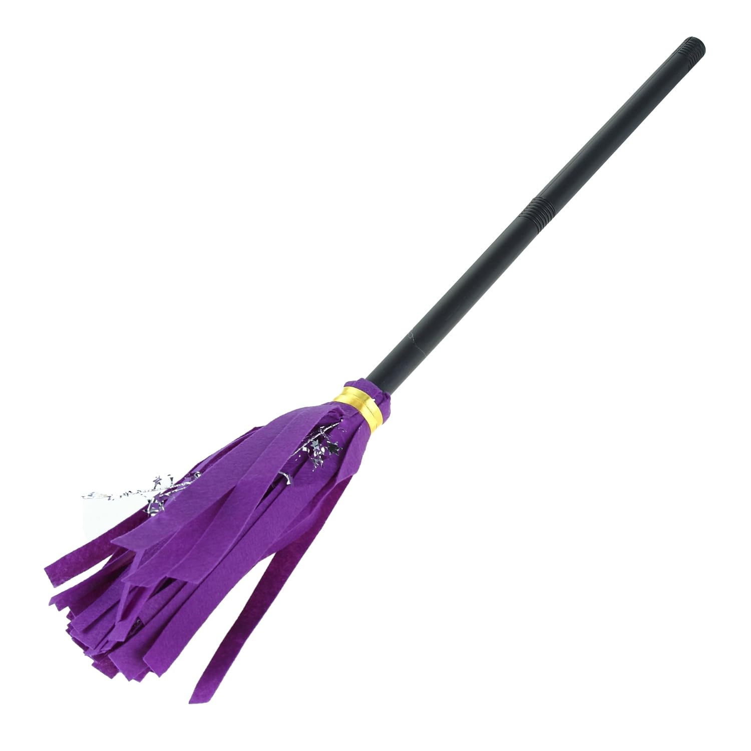 Halloween Witches Broom Plastic Broom,Halloween Cosplay Costume Props,Halloween Masquerade Dress Up Costume Decoration Supplies(Purple)