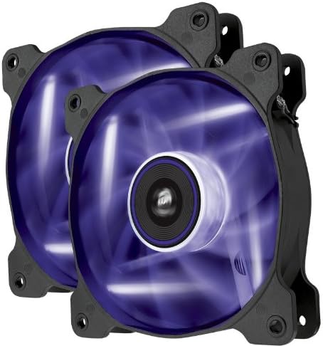 Corsair CO-9050016-PLED Air Series AF120 LED Quiet Edition High Airflow Fan Twin Pack - Purple