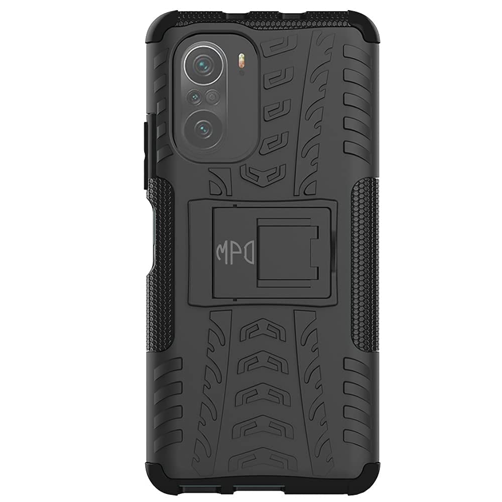 Funda Case para Xiaomi Poco F3 con Anillo Metalico Negro Resistente
