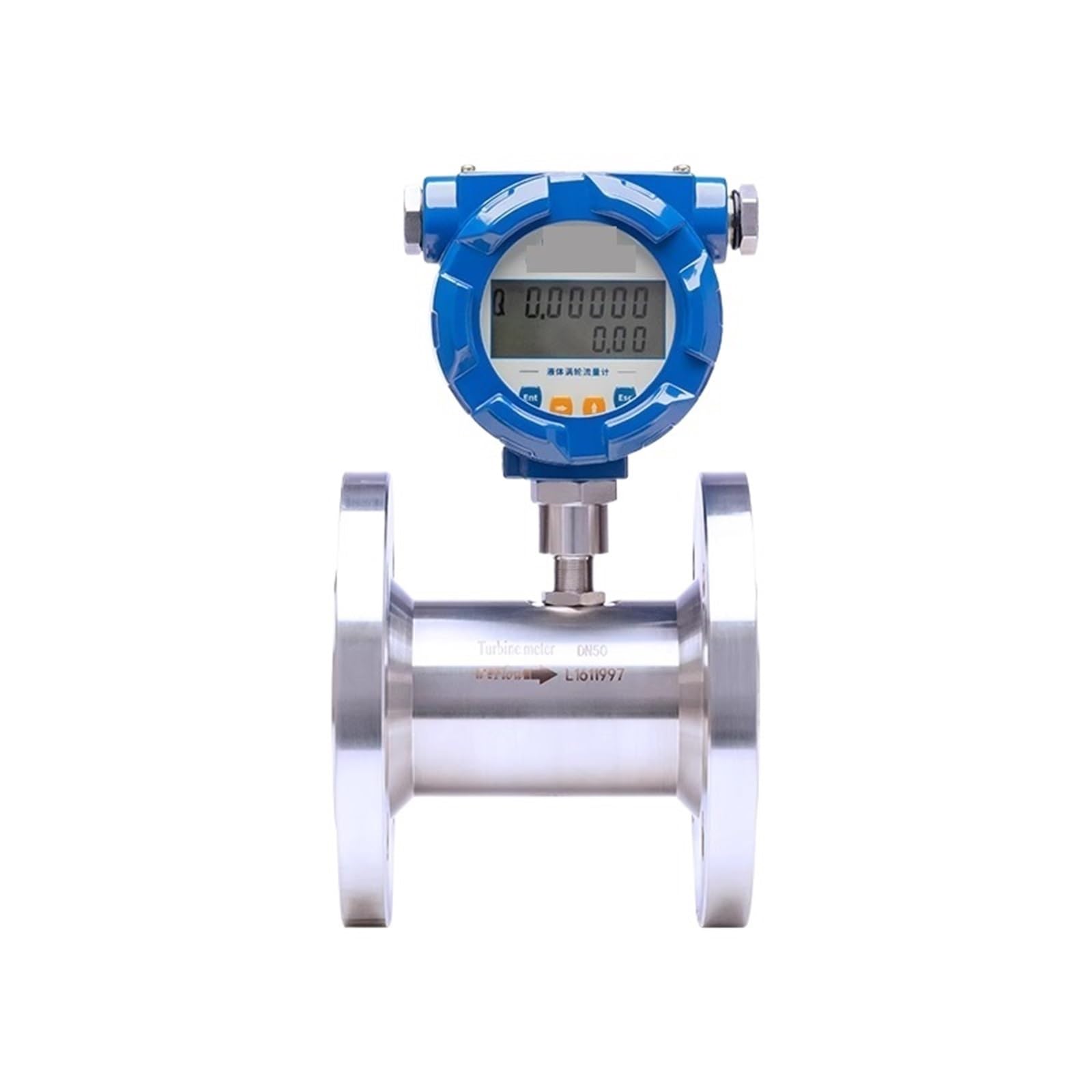 Caudalímetro Inteligente, caudalímetro Inteligente de turbina de líquido, Sensor electrónico de Flujo de Agua de Acero Inoxidable, medidor de Agua en tuberías(DN20)