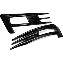 Compatible for VW Golf 7 MK7 GTI 2014 2015 2016 2017 Front Fog Light Grille Cover Pair Fog Lamp Lower Bumper Grill Wind SpoilerBlack