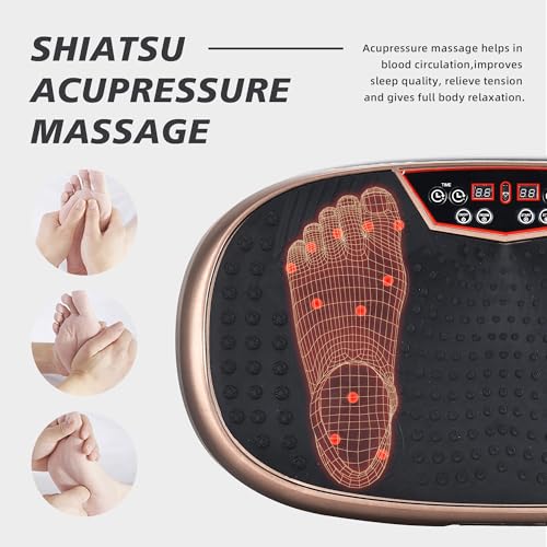 EILISON Vibration Plate Exercise Machine - Whole Body Workout Vibration Fitness Platform w/Loop Bands - Home Workout for Lymphatic Drainage Machine for Weight Loss, Shaping, Wellness, Recovery - Image 5