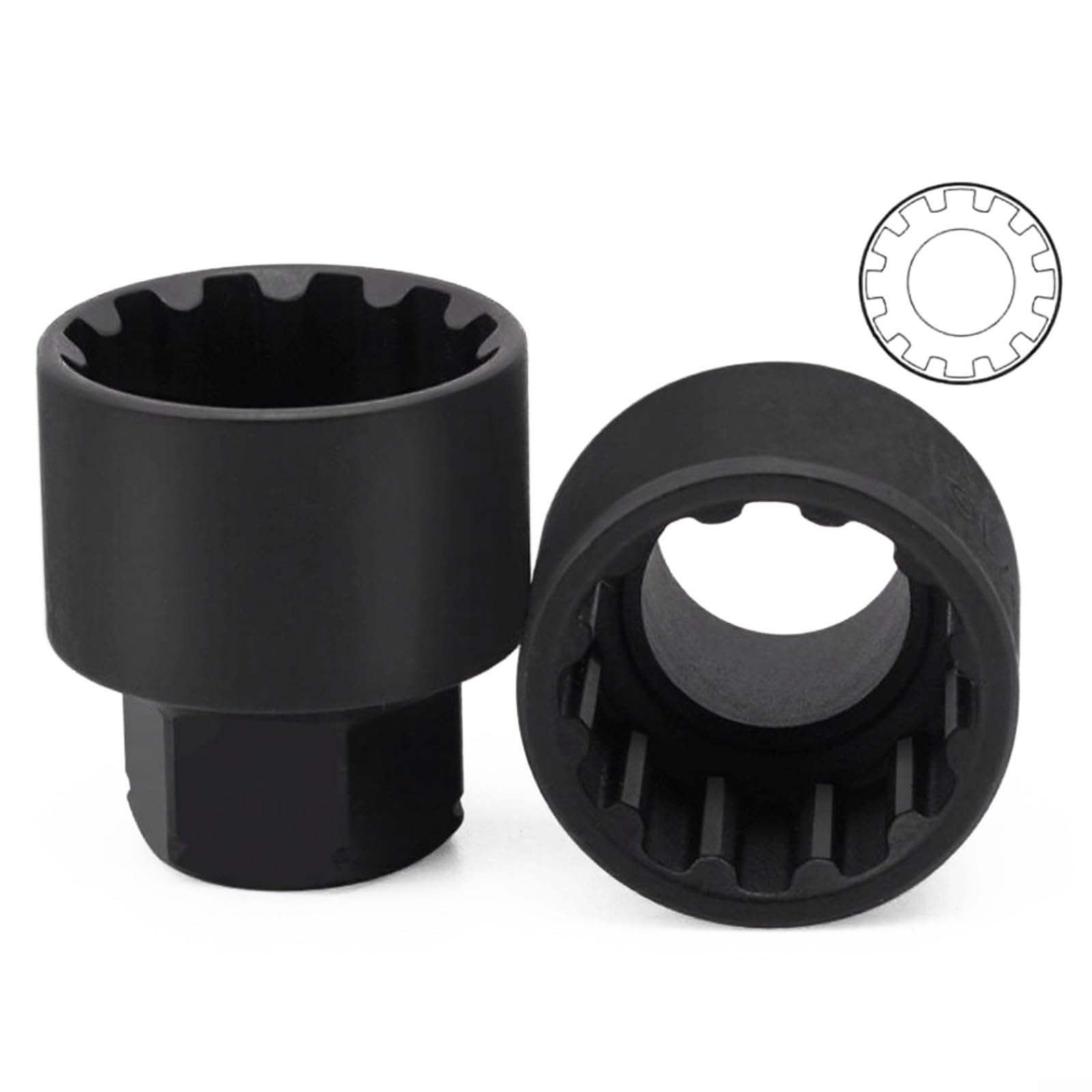 Juego de 24 llaves de vaso con paso, 10-19 mm y 3/8-7/8 pulgadas, carraca de acero cromado de 12 puntos con mecanismo de conmutación para coche y taller, color negro
