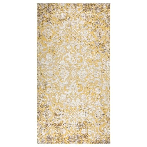vidaXL Outdoor-Teppich Flachgewebe 80x150 cm Gelb