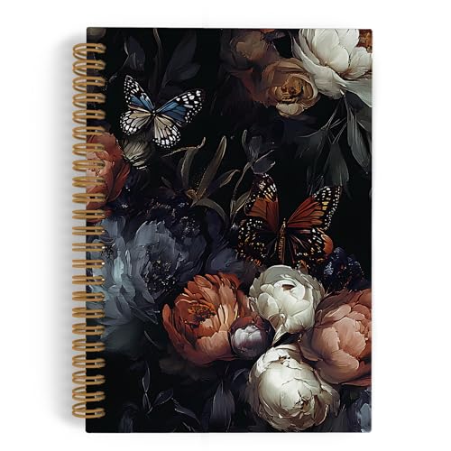 Carnet à spirales vintage pivoine pour organiser vos notes sans perdre de pages