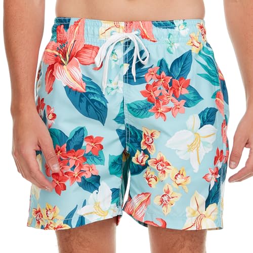 Image of Kanu Surf Men's Big Viper Extended Size Stripe Swim Trunk