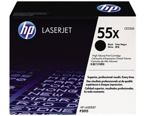 Toner d'origine HP CE255X Noir de 12500 pages pour une netteté laser durable
