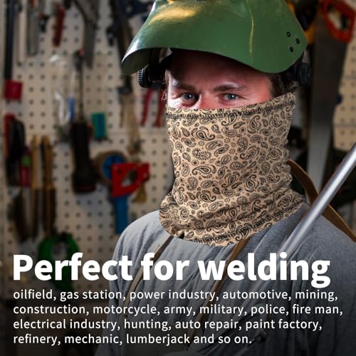 Image of FR Neck Gaiter Fire Resistant Face Mask for Emergency Prep, Wildfire Safety - Moisture-Wicking Cotton ASTM Certified