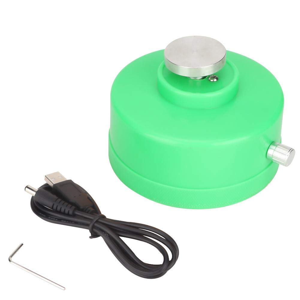 Pottery Wheel,Mini Pottery Wheel, USB Mini Variable Speed Clay Sculpture Ceramic Children Pottery Machine 2300 RPM for DIY and Ceramic Craft Silent (Green)