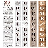 stempel selber gestalten PET MATERIAL➨ Unsere Schablonen besteht aus wiederverwendbarem Material. Es besteht aus hochwertigem PET Material mit guter Flexibilität und Haltbarkeit, glatter Oberfläche und ist leicht mit warmem Seifenwasser zu reinigen und zu trocknen. kann viele Male wiederverwendet werden. Schöne DIY-Kunst, zum Ihrer Hauptdekoration hinzuzufügen