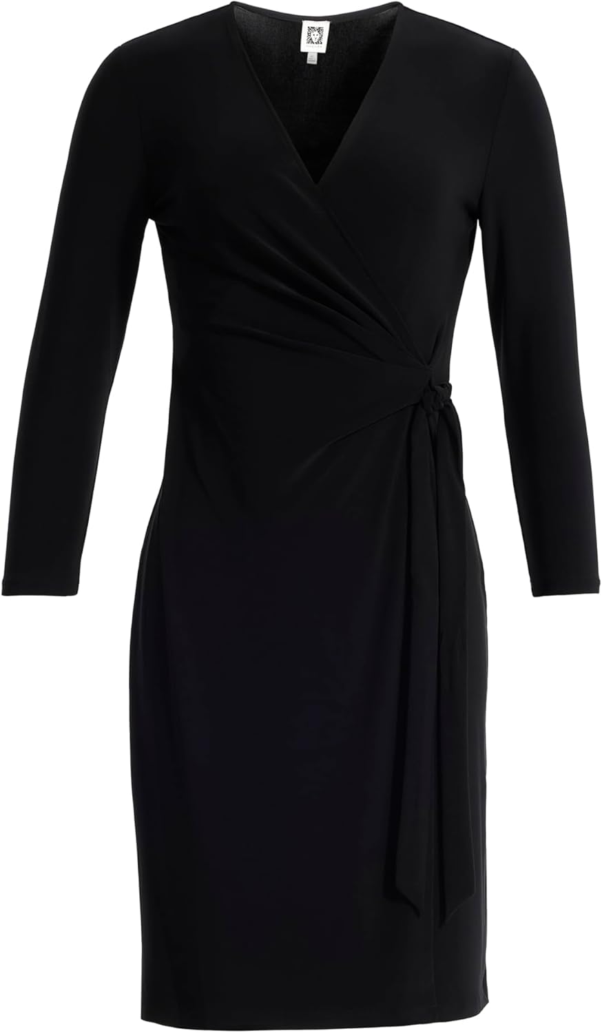 Anne Klein Women's Classic 3/4 Sleeve Wrap Dress