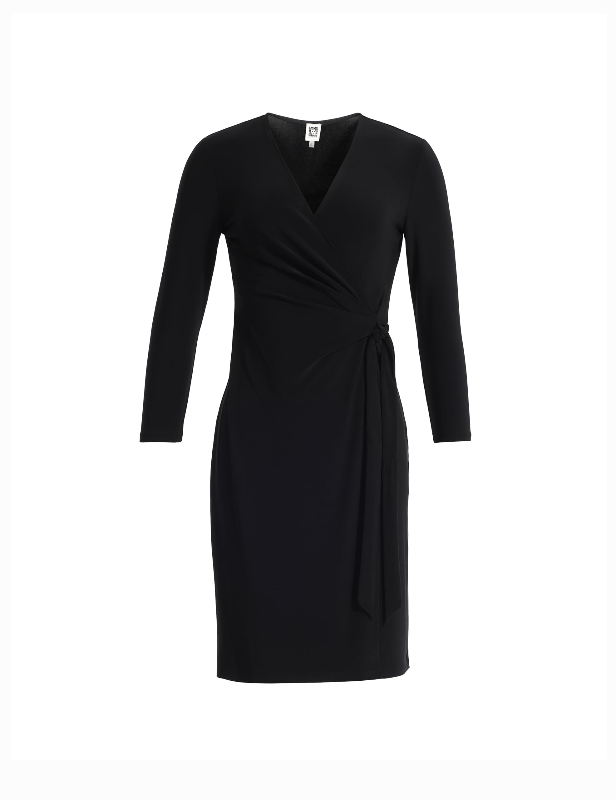 Anne Klein Womens Anne Klein Petite Classic 3 4 Sleeve Wrap Dress