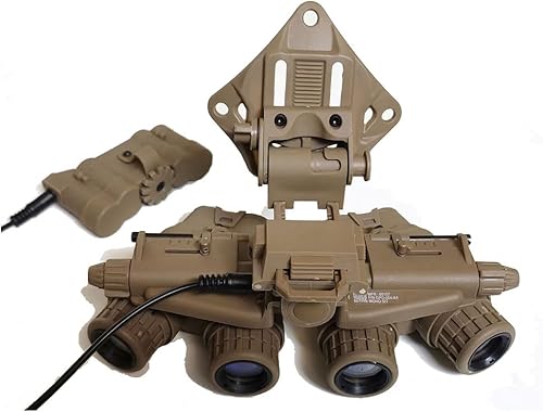 Miniatura 2 de FMA Airsoft Paintball GPNVG18 Gafas de visión nocturna no funcionales, modelo táctico de caza Cosplay maniquí NVG L4G19 Casco Shroud Mount Plastic