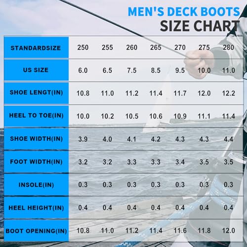 Image of Mens Deck Boots, Saltwater Fishing Booties Rubber Waterproof Ankle Rain Boots, High-performance Footwear Chelsea Boots for Gardening Fishing Boating Camping Sailing