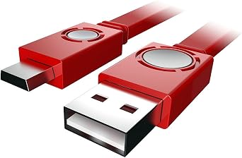 Qmadix USB to Micro USB Charging-Data Sync Cable - Retail Packaging - Red