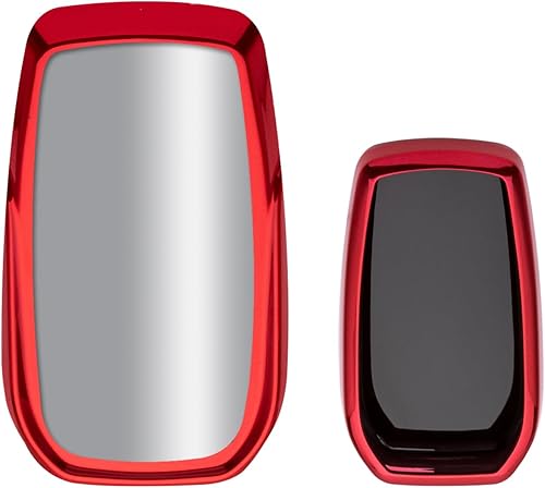 Xotic Tech - Carcasa para llavero de TPU suave, color rojo, compatible con Toyota Land Cruiser Sienna Venza Fortuner Rav4 Prime Smart Entry Key