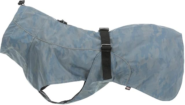 Impermeable Lunas, S: 33 cm, Azul Plateado