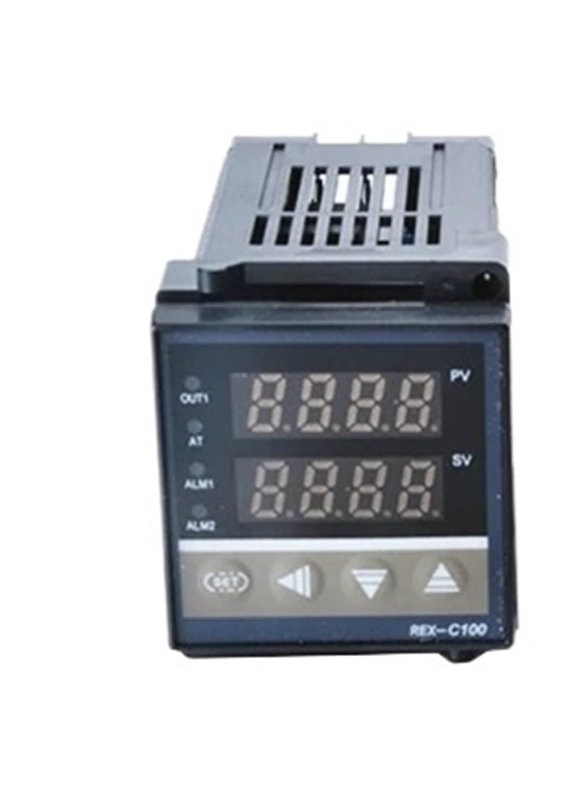 Controlador de temperatura con termostato PID digital RKC REX-C100/relé SSR de 40 A/sonda de termopar K/disipador de calor(Relay Output Only)