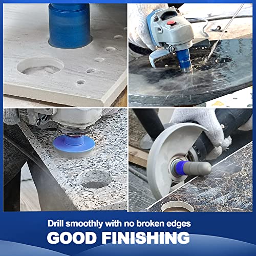 Brschnitt Diamond Drill Bits Kit For Porcelain Porcelain Tile Ceramic Marble Brick Concrete Vacuum Brazed Hole Saw (25/35/45/65/75Mm+20Mm Finger Bits+50Mm Beveling Chamfer Bit) #TOP2