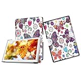 Acer Iconia One 10 B3-A40 Tablet Case,Acer Iconia One 10 B3-A40 Shell Case,Folio Folding Cover Flip Case for Acer Iconia One 10 B3-A40 Flip Case,Colorful Butterfly