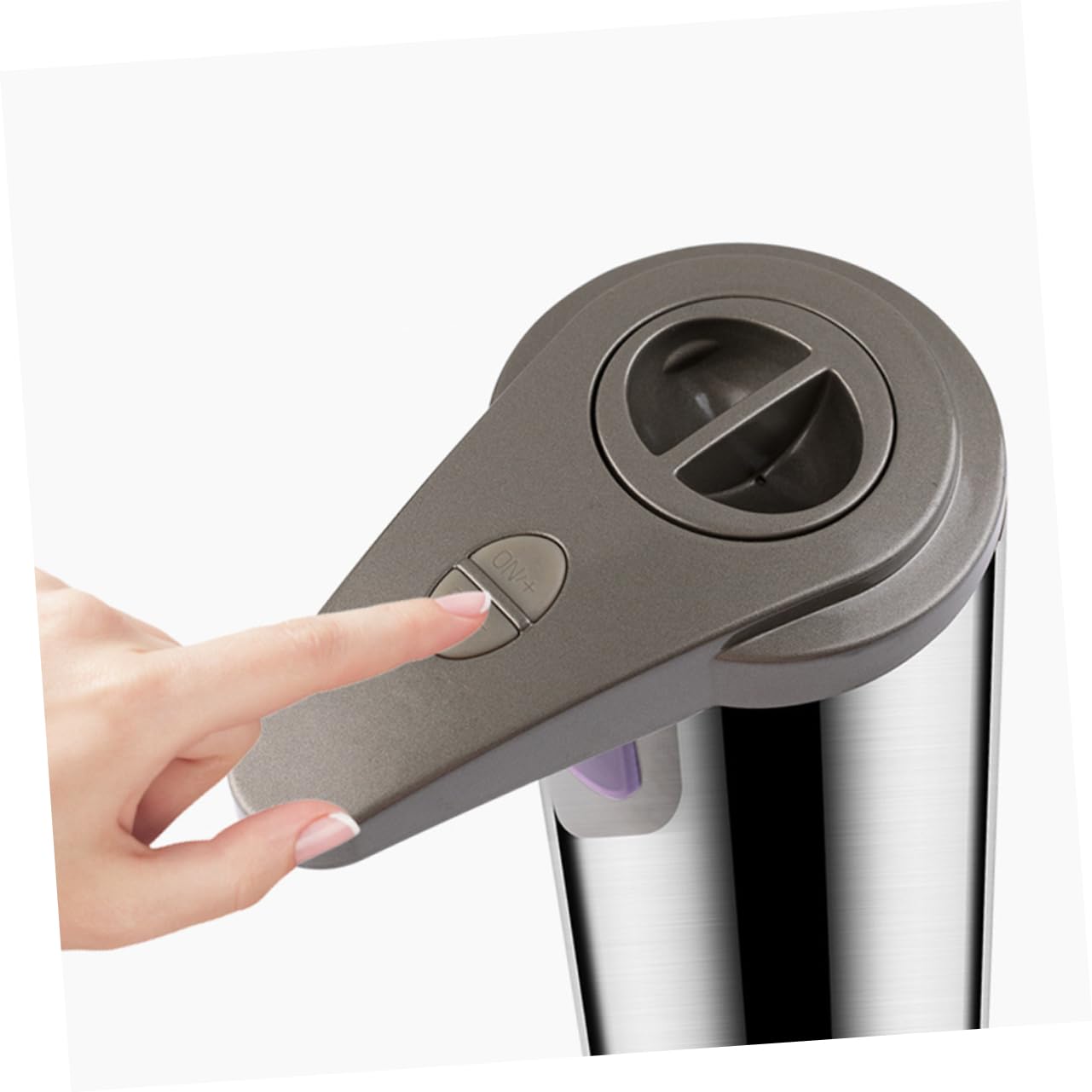 Cabilock Dispensador De Jabón Automático Sensor De Acero Inoxidable Dispensador De Jabón Sin Contacto para Cocina Baño para Uso Doméstico y Comercial