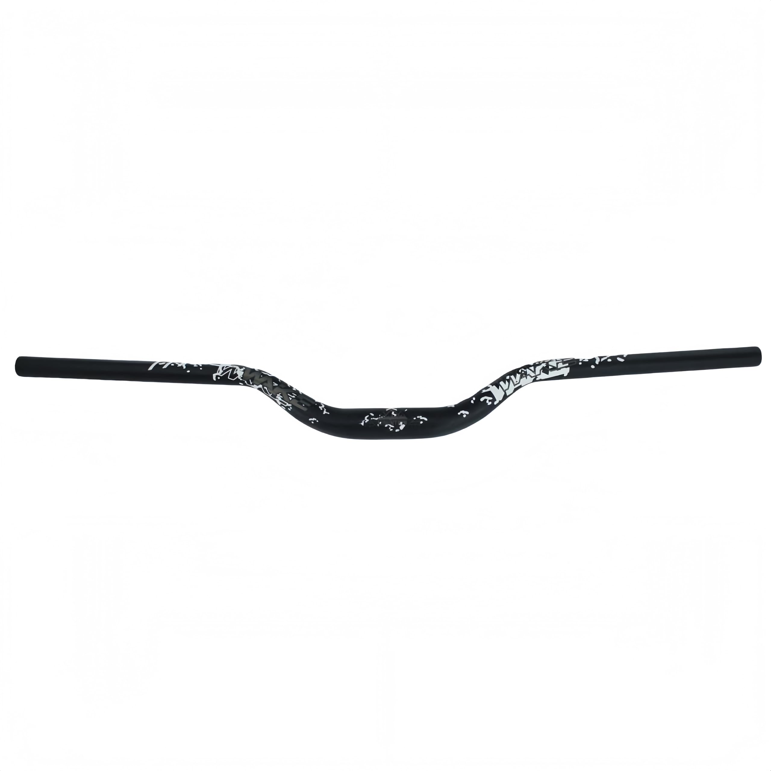 TRKIMAL - Manubrio extra lungo da 31,8 mm per bici da strada, MTB e mountain bike, 720 mm, barra rialzata da 55 mm per ciclismo downhill, racing e fuoristrada MTB, BMX (Nero+Bianco)