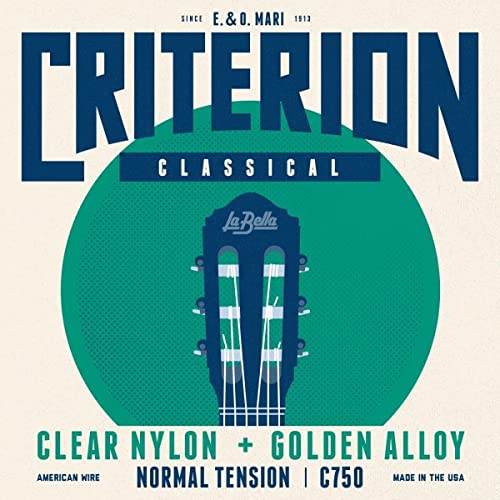 La Bella Strings »Criterion – C-750 – Classic Guitar« Jeu de Cordes pour Guitare Classique – Clear Nylon/Golden Alloy… - Les Beatles, Paul McCartney, John Lennon, RIngo Starr, George Harrison La Bella Strings »Criterion - C-750 - Classic Guitar« Jeu de Cordes pour Guitare Classique - Clear Nylon/Golden Alloy…