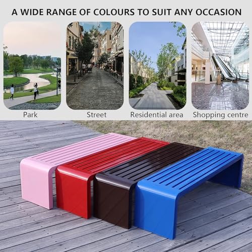 Banc de jardin en fer forgé pour terrasse et porche ombragé - 6