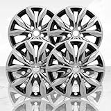 Auto Reflections Set of 4 17' 5 Split Spoke Wheel Skins for Chevy Malibu 2019-2025 - w/Charcoal