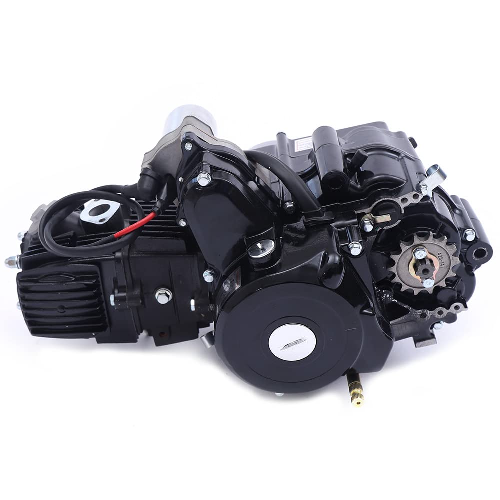 DENEST 110CC 4 Stroke ATV Engine Motor Semi Auto Air-Cooled Engine Motor with Reverse Electric Start for ATV GO Karts